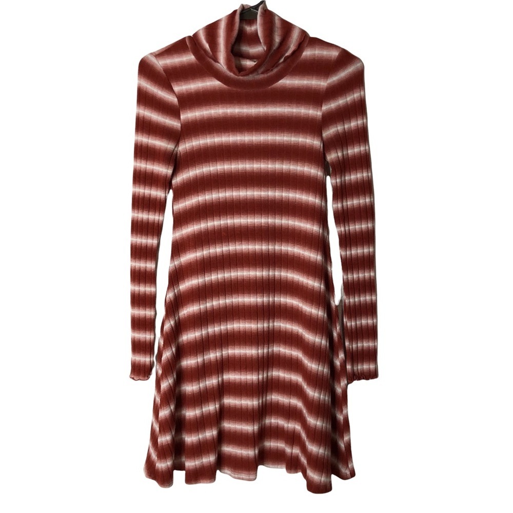 Altar’d State Striped Turtleneck Long Sleeve Dress Size XS